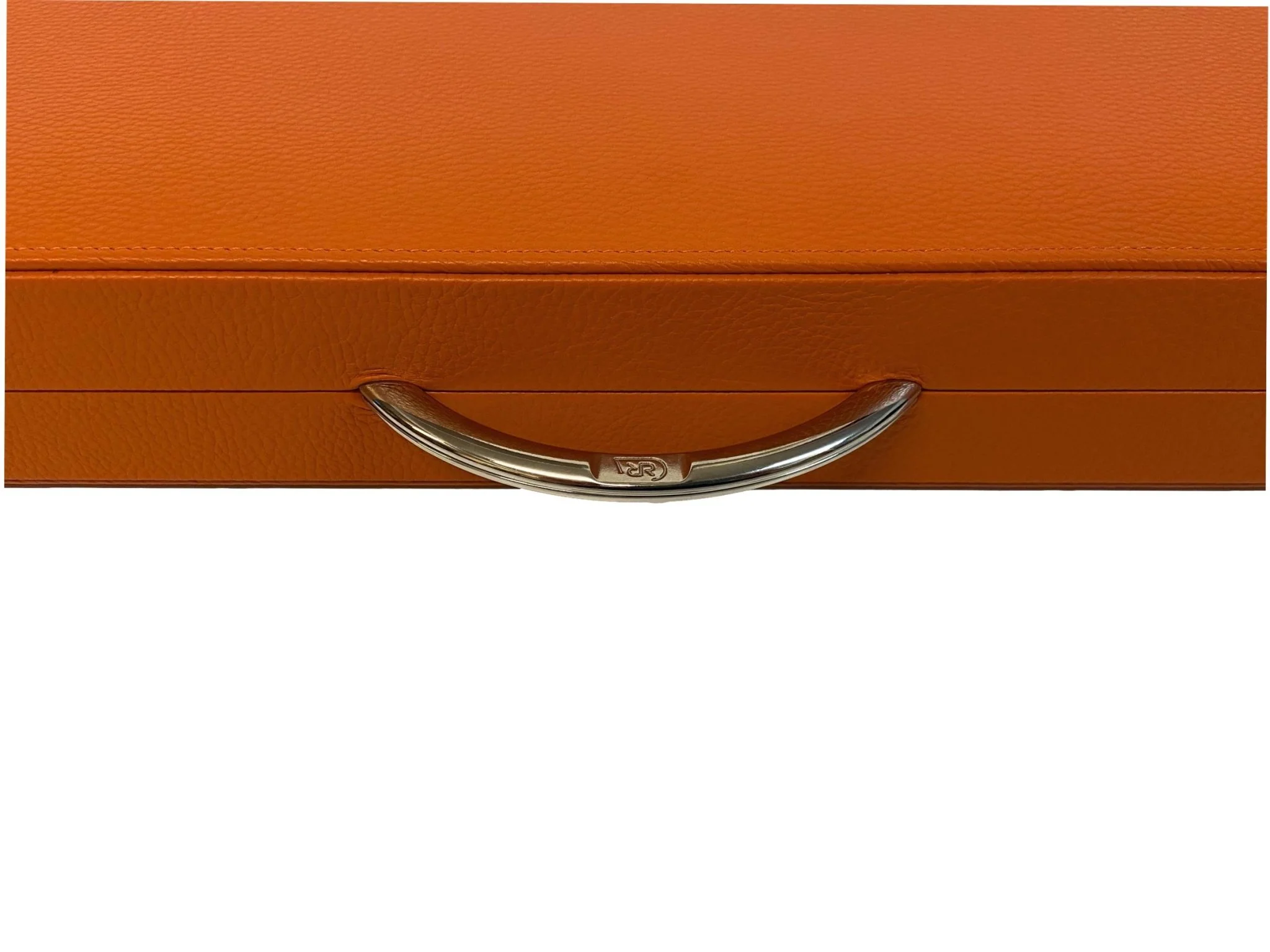 Backgammon Cuir véritable GM - Orange - Renzo Romagnoli - Image 8