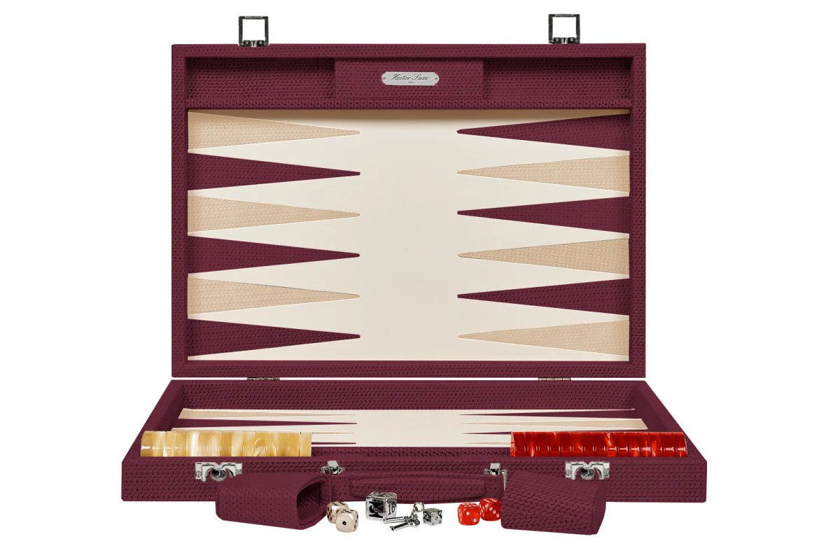 Backgammon Hector Saxe - Buffle Chaîne Bordeaux - Compétition