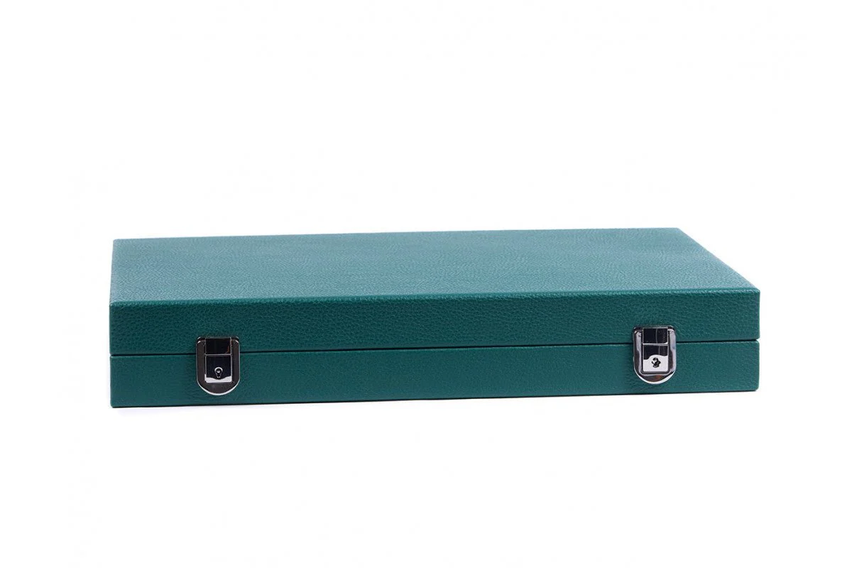 Backgammon Hector Saxe  - Buffle vert - Grand - Image 3