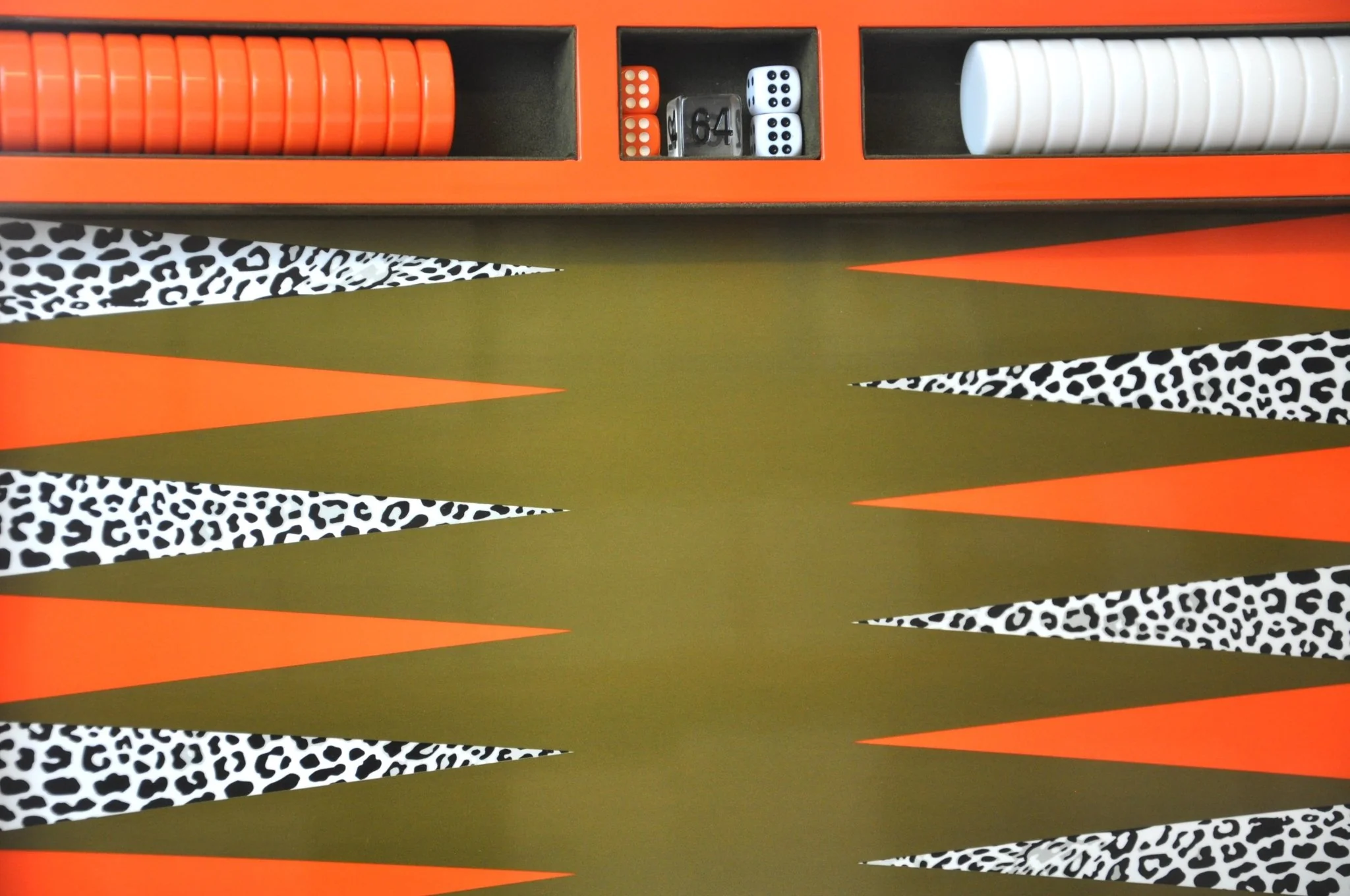 Backgammon Luxe en bois laqué - Léopard - Image 4