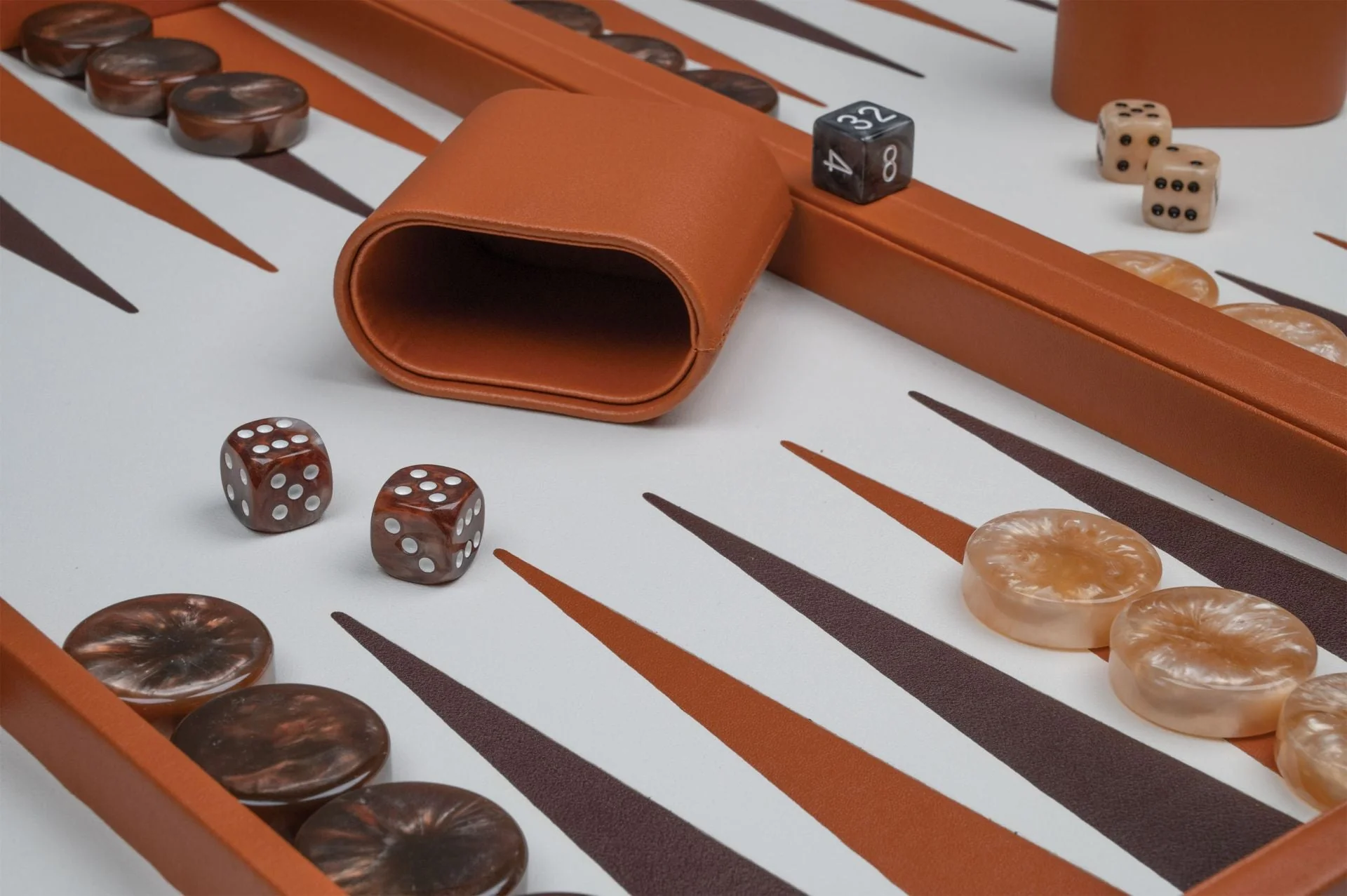 Backgammon style Cuir - GM - Caramel - Image 3