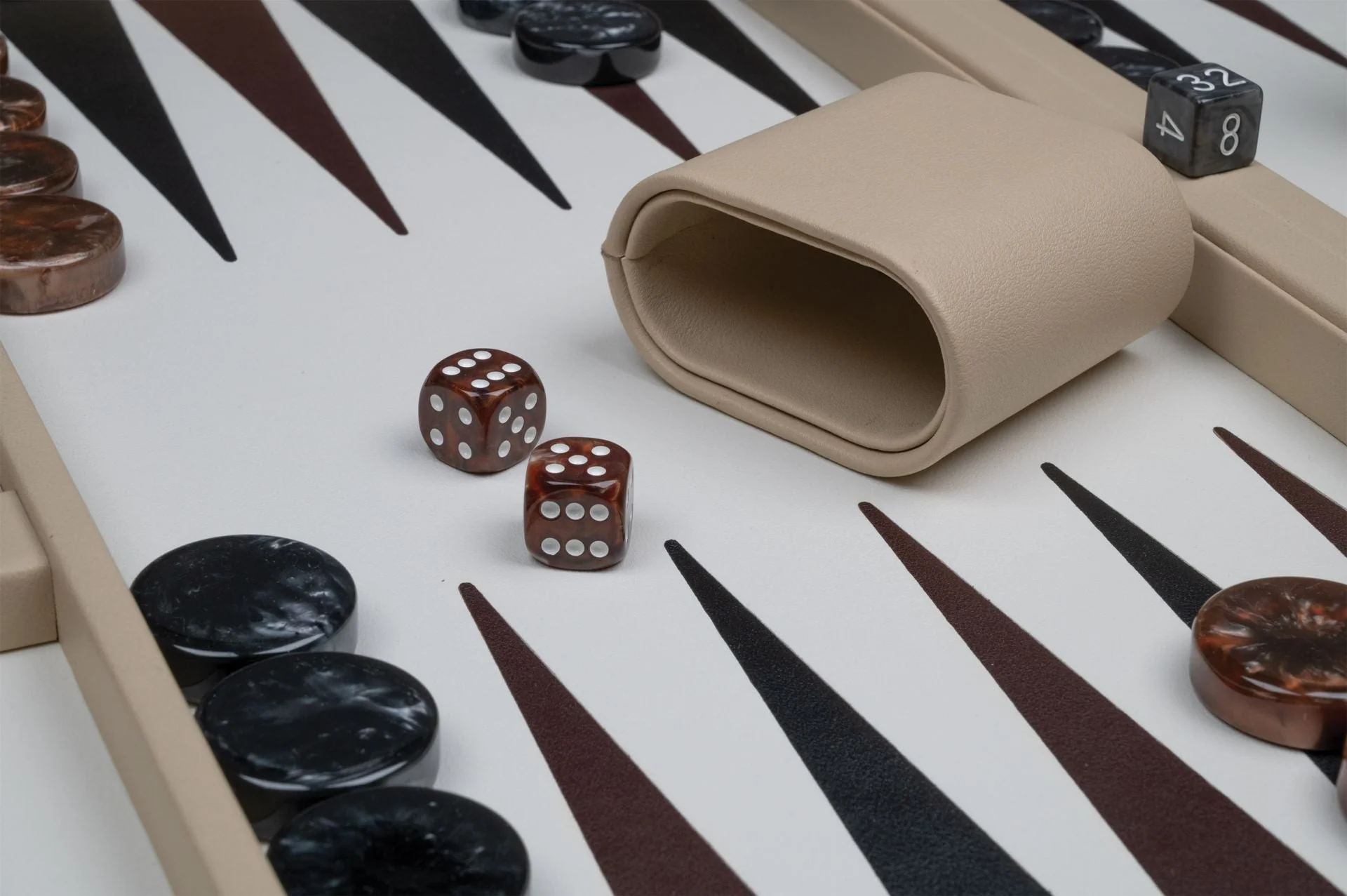 Backgammon style Cuir - GM - Beige - Image 3