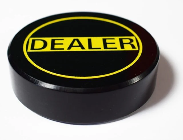 Bouton Dealer Noir et Jaune