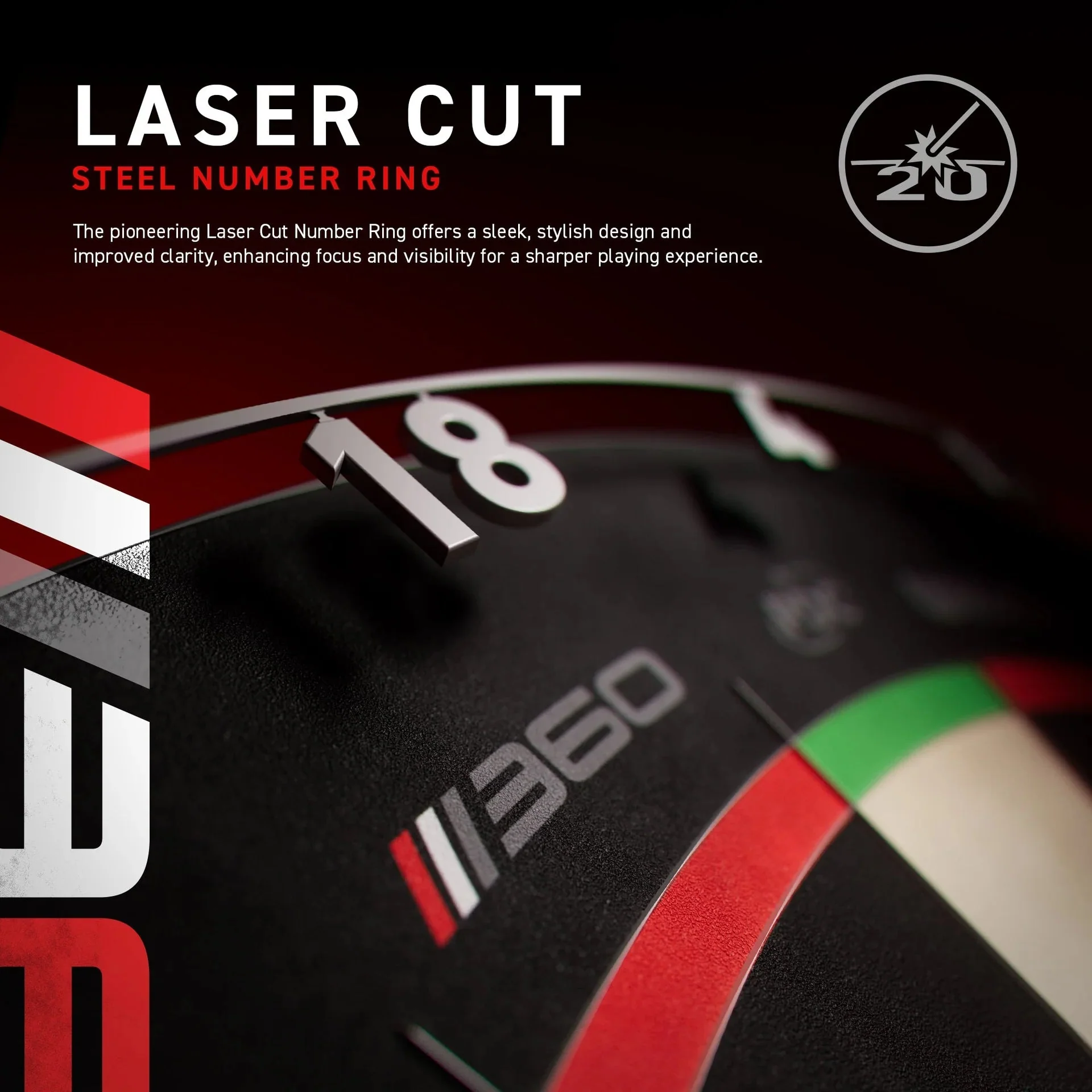 Cible fléchettes professionnelle - Winmau Blade 360 Triple Core - Officielle PDC - Image 6
