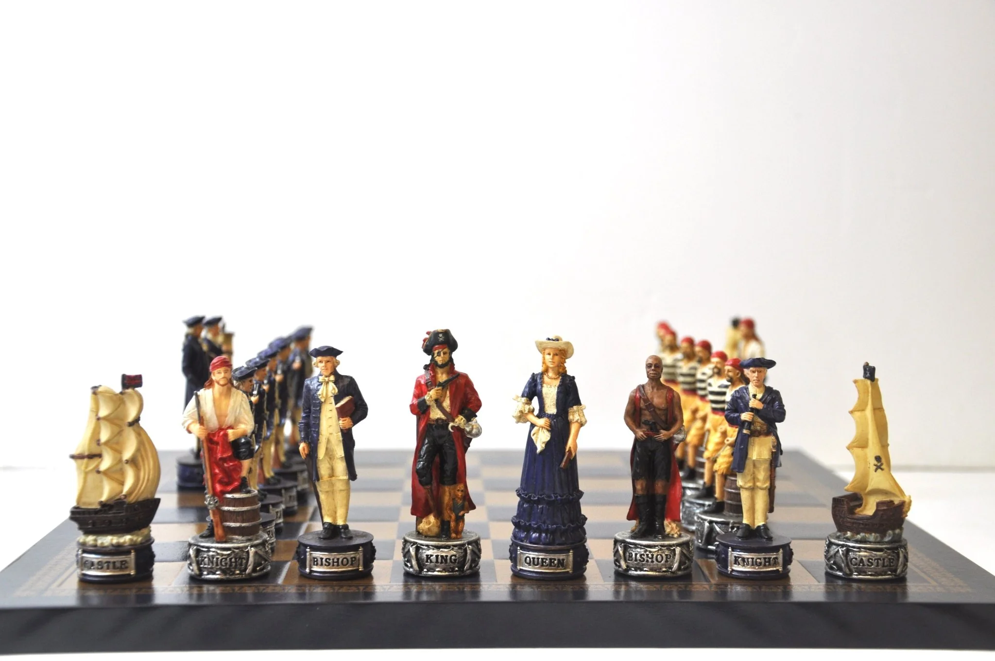 Pièces d’échecs Pirates / Marine en résine - Peint à la main - Taille 2/3 - Ital Fama - Image 7
