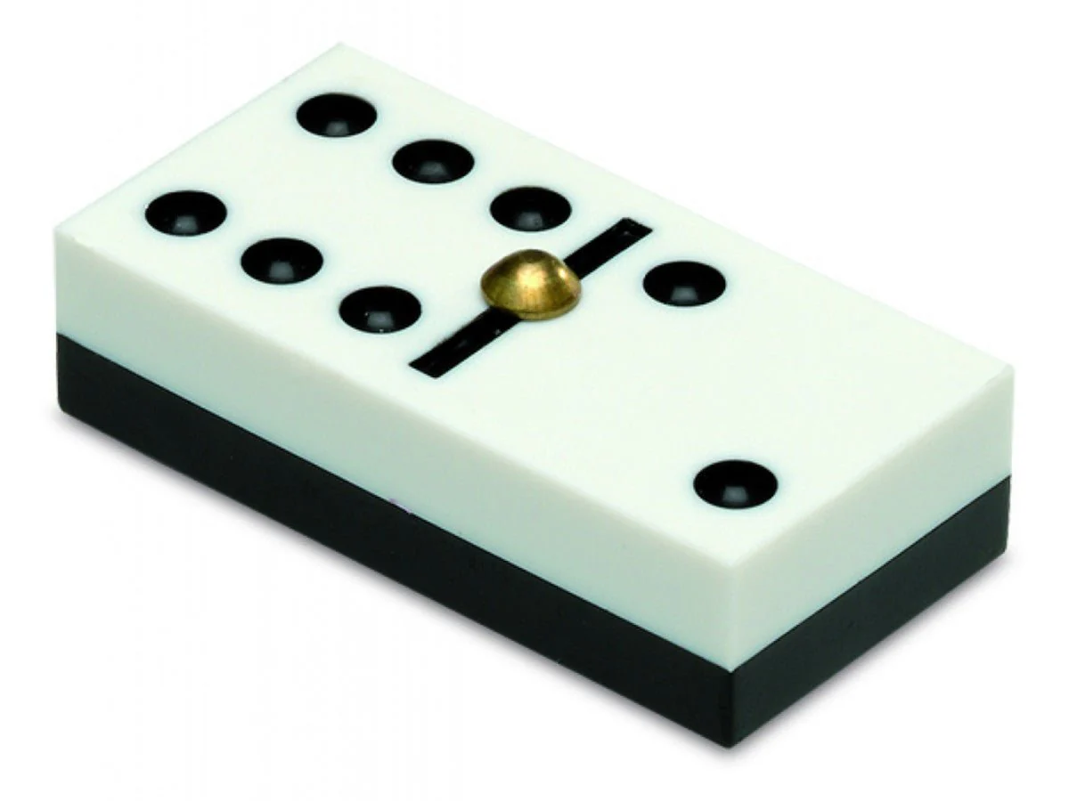 Dominos double 6 competition plumier bois blanc - Image 2