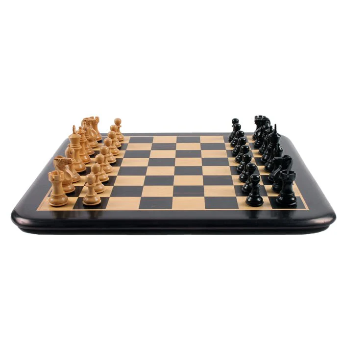 Plateau d'échecs / échiquier en ébène - Laqué - Chopra - Image 4