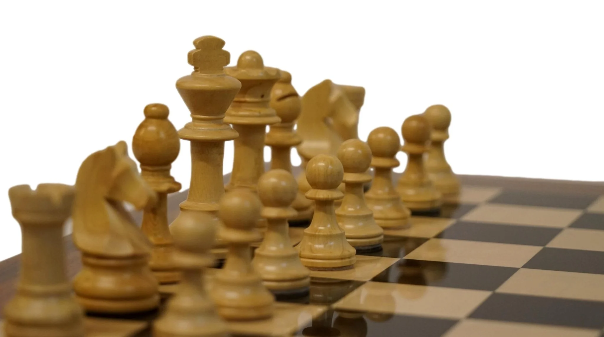 Ensemble jeu d'échecs en poirier teinté et sycomore - Bords palissandre dos santos - laqué - Pièces en Buis - Chavet - Image 3