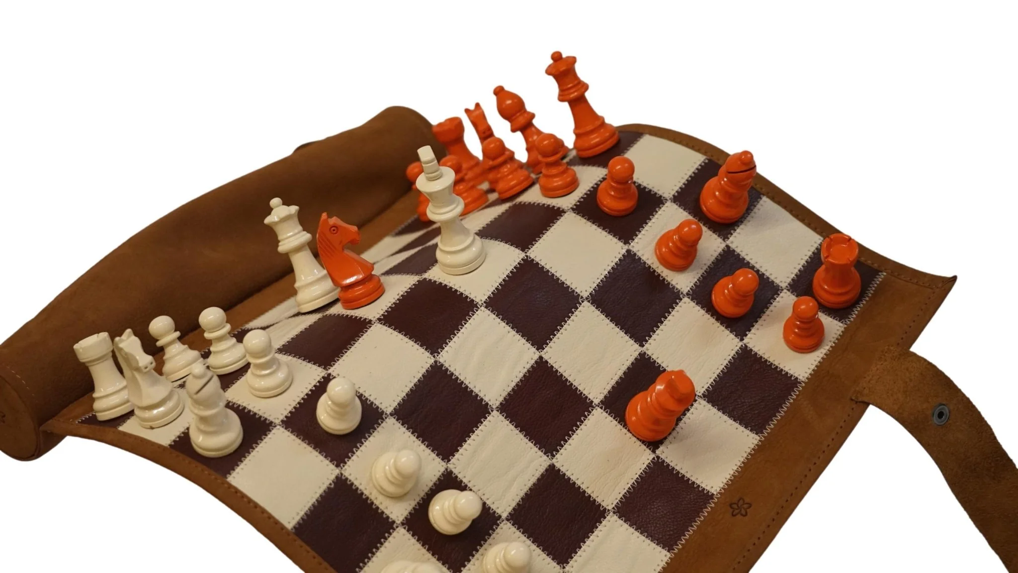 Ensemble jeu d'échecs en cuir - magnétique - Gold - mélia games - Image 3