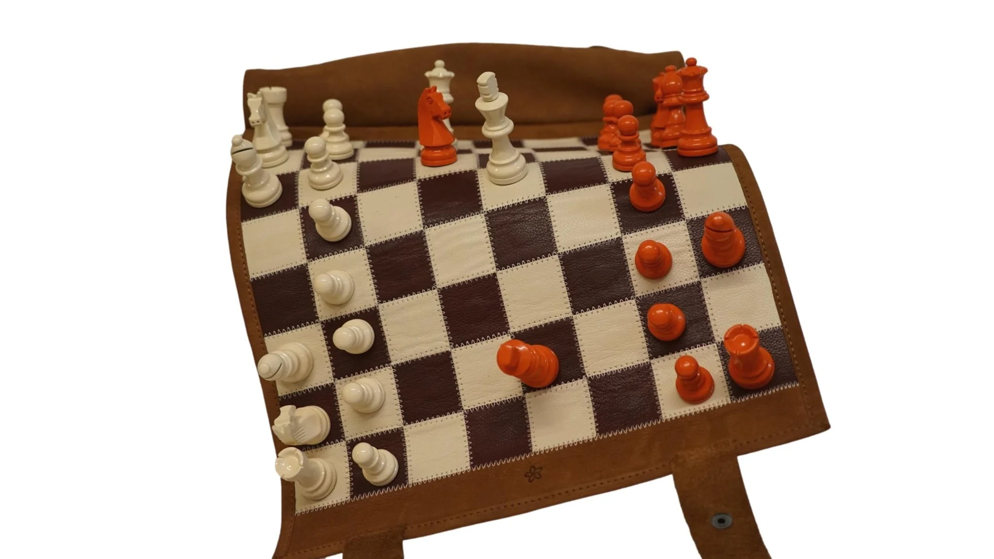 Ensemble jeu d'échecs en cuir - magnétique - Gold - mélia games - Image 4