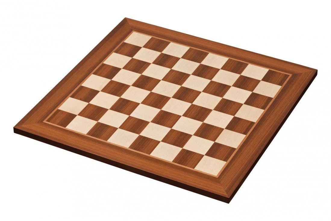 Ensemble jeu d'échecs Beth en acajou et sycomore - Pièces Palissandre - Image 7