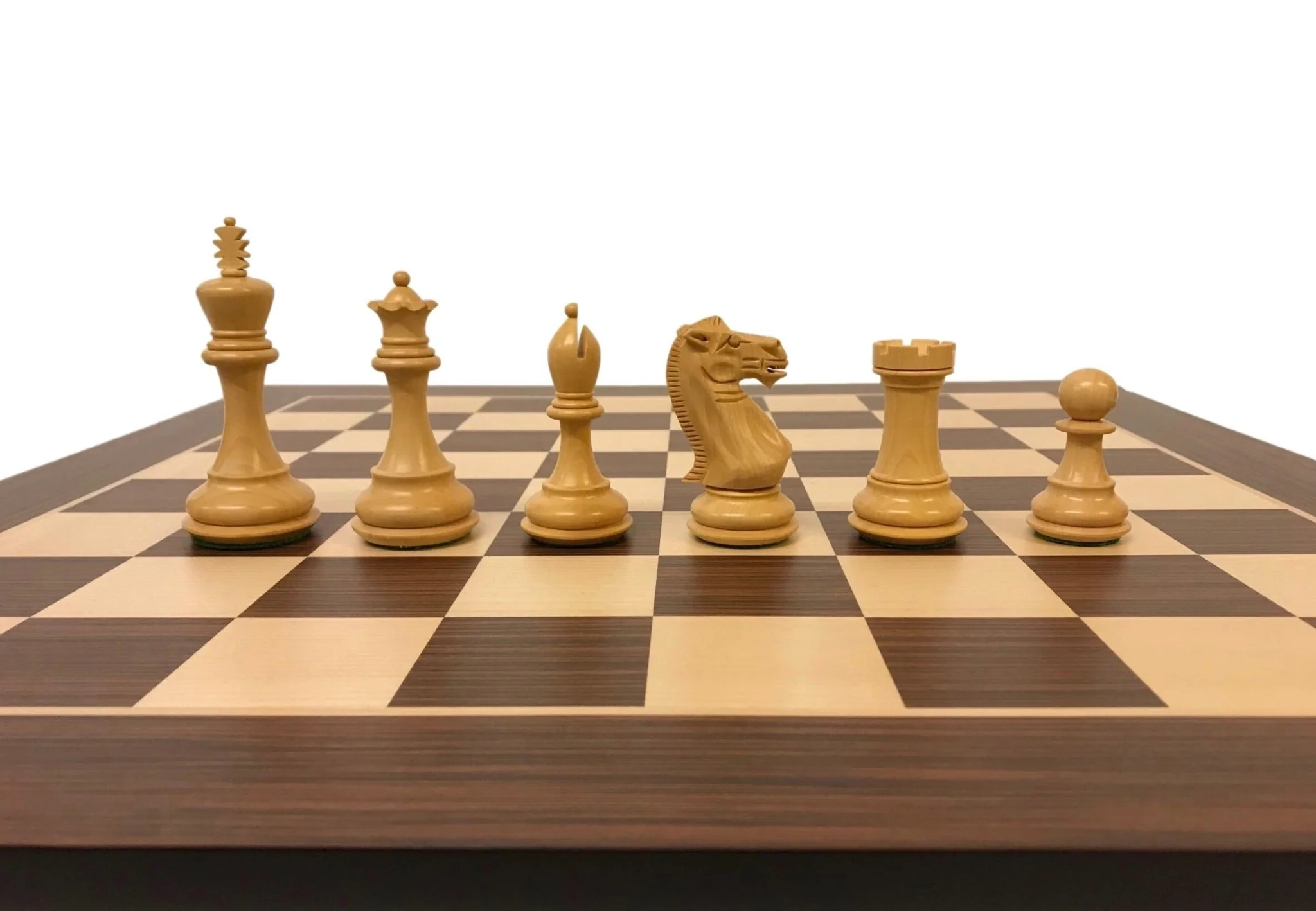 Ensemble jeu d'échecs Ultime en Palissandre Zebré et sycomore - Pièces Palissandre et Buis - Taille 6 - Image 11