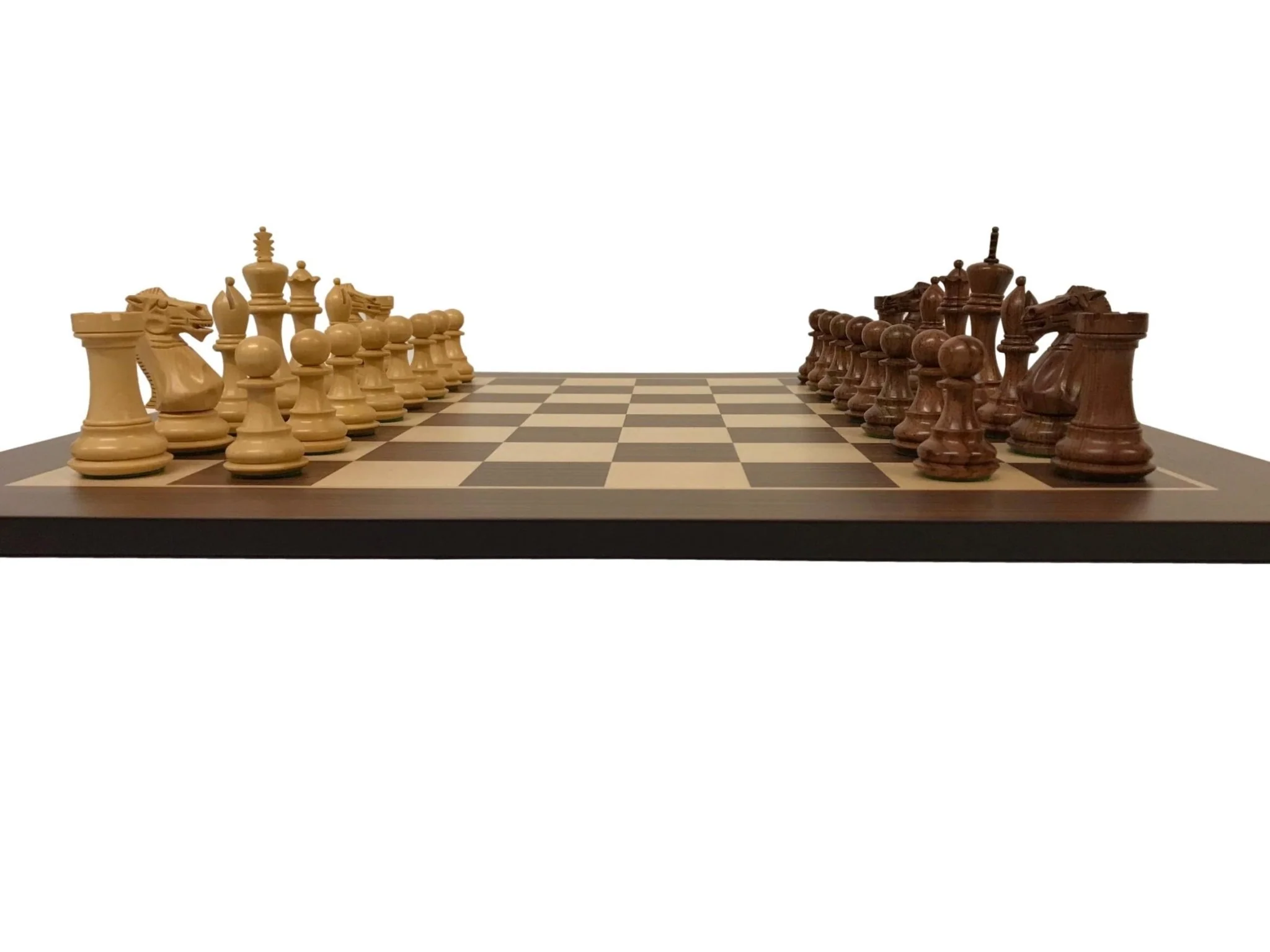 Ensemble jeu d'échecs Ultime en Palissandre Zebré et sycomore - Pièces Palissandre et Buis - Taille 6 - Image 6