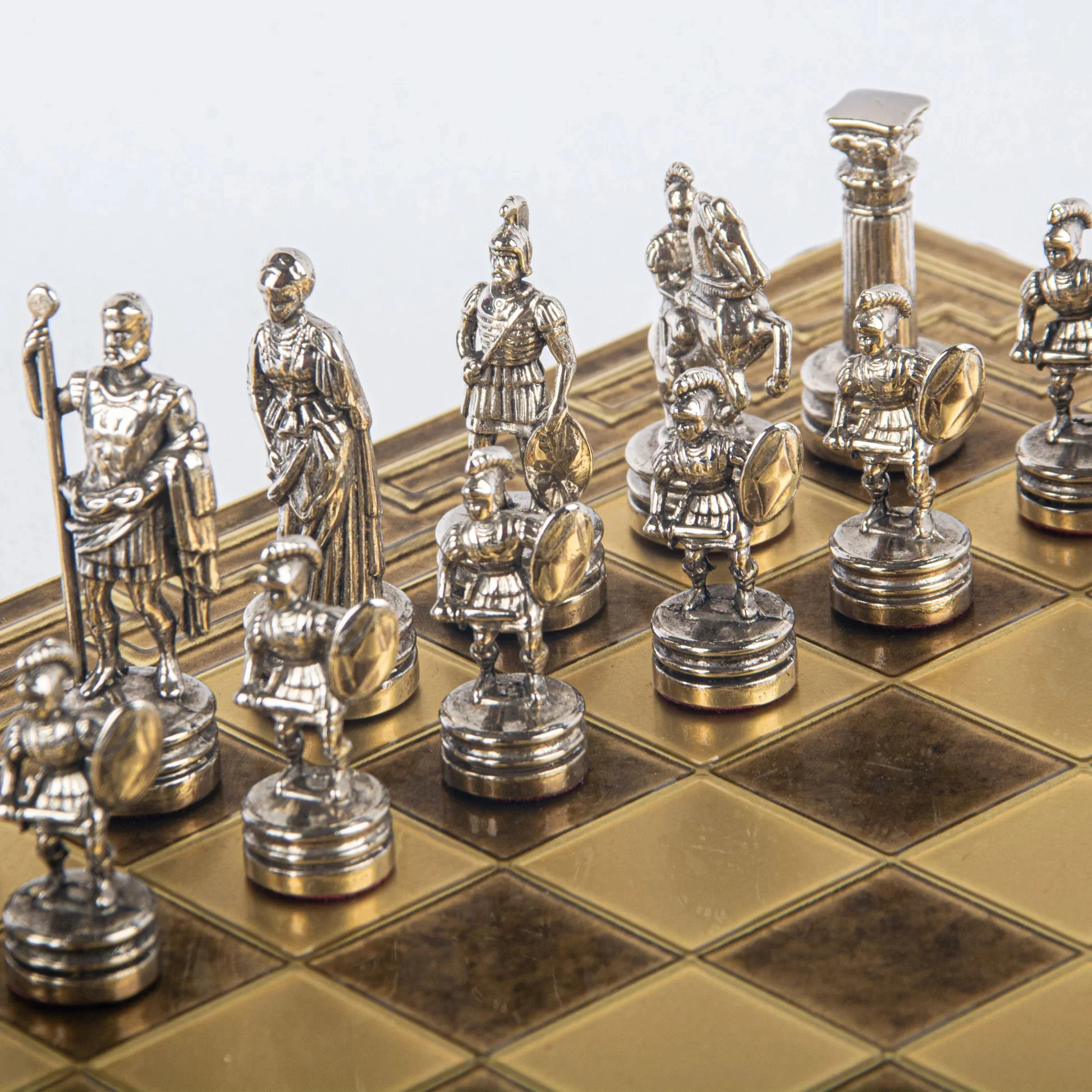 Ensemble jeu d'échecs Greco-romain en métal - Manopoulos - Image 3