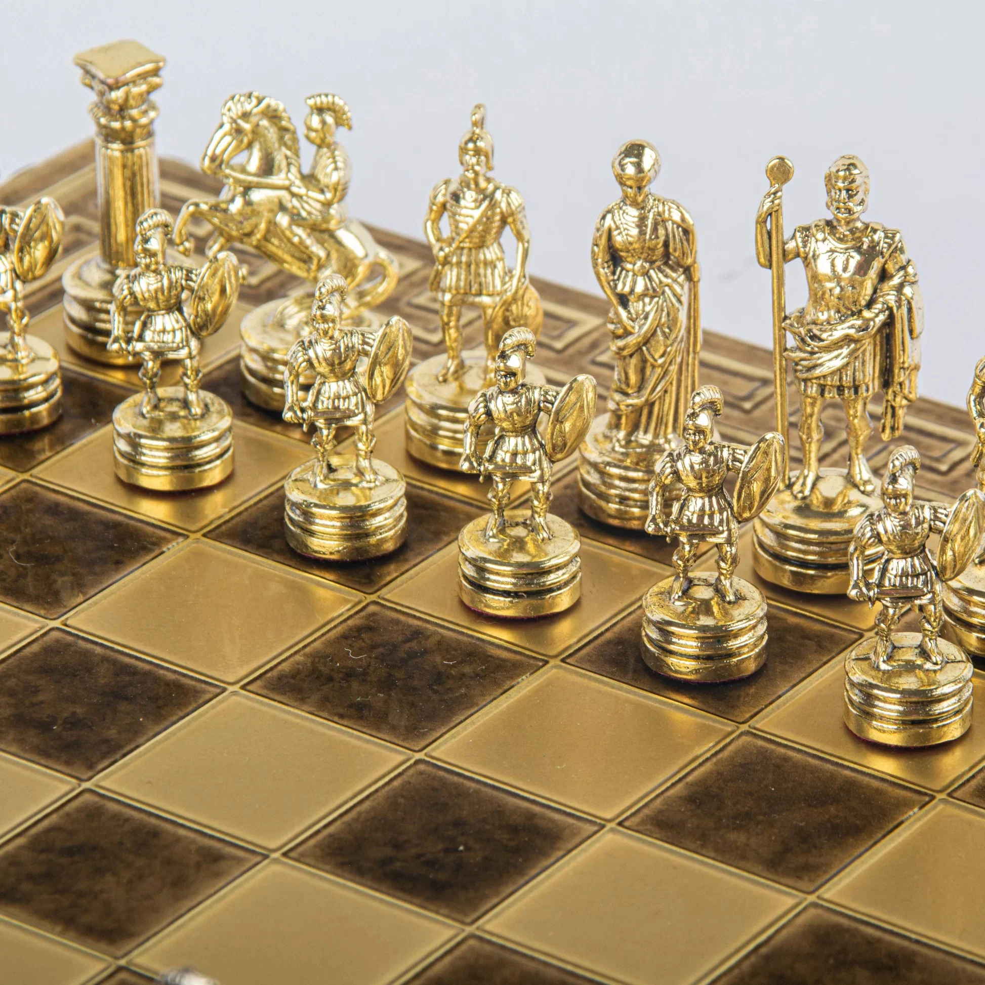 Ensemble jeu d'échecs Greco-romain en métal - Manopoulos - Image 4