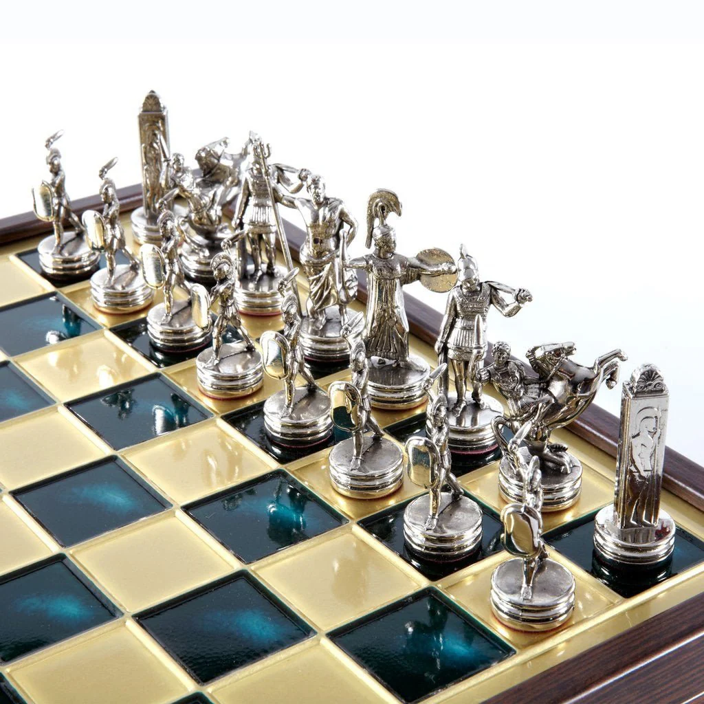 Ensemble jeu d'échecs Mythologie Grecque en métal - Taille 2 - Manopoulos - Image 5