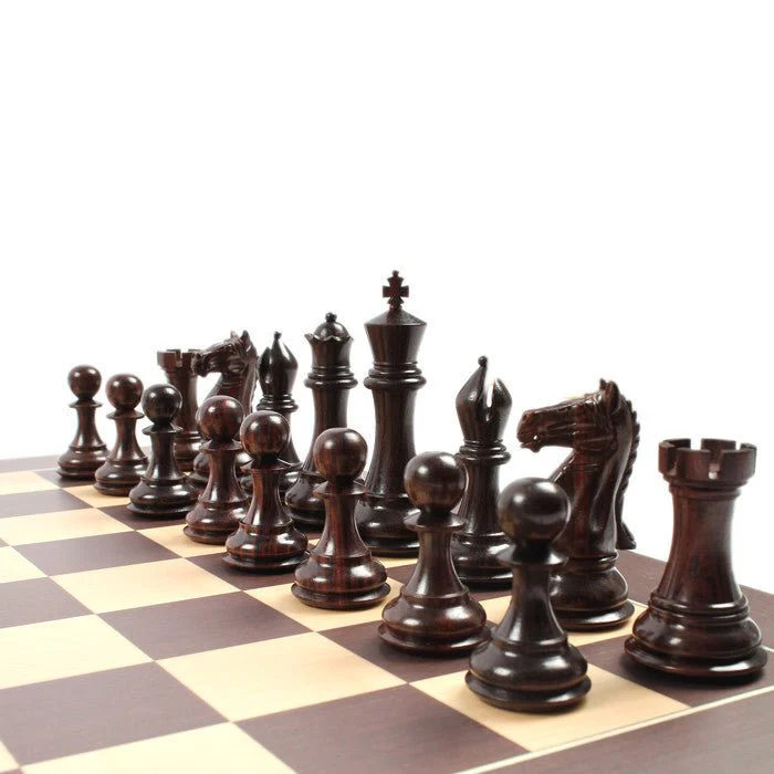 Ensemble jeu d'échecs Tournoi Deluxe en Wengé et Bois de Rose