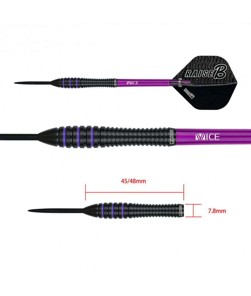 Fléchettes 80% Nickel Tungstène - Raise B - Violet - Image 3
