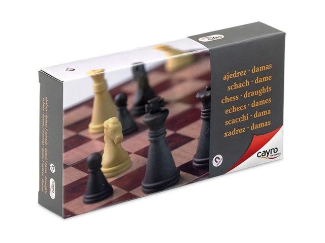 Ensemble jeu d'échecs en plastique - pliant et magnétique - Cayro - Image 3