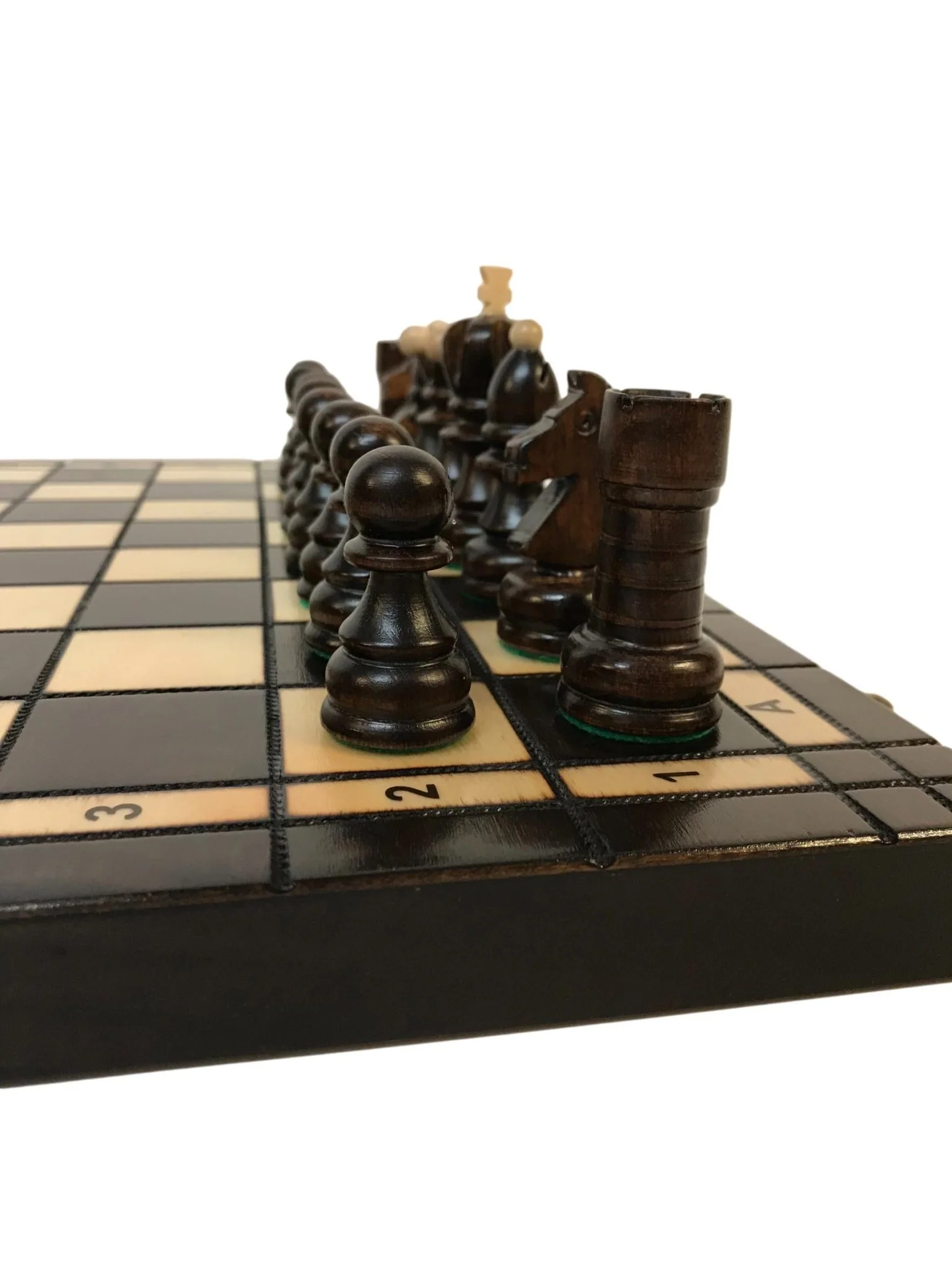 Jeu d'échecs - Coffre pyrogravé - Image 12