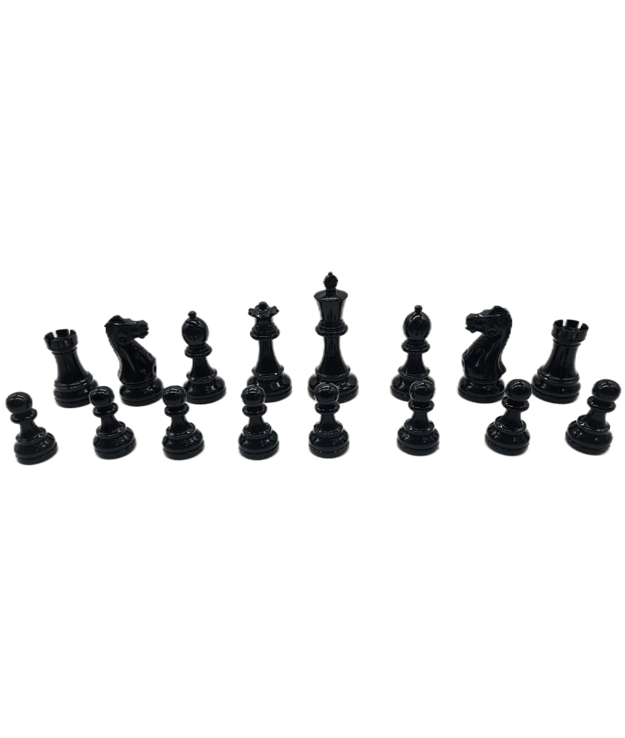 Pièces Ultimes en bois laqué - Noir / Crème - Taille 3/4 - Chopra - Image 2