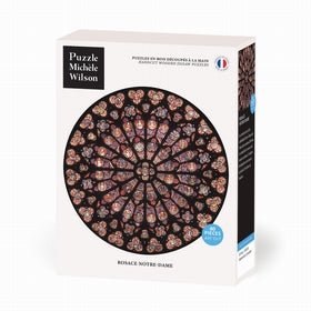 Puzzle Bois Michèle Wilson - 80 pièces - Rosace Notre Dame - XIIIeme siècle