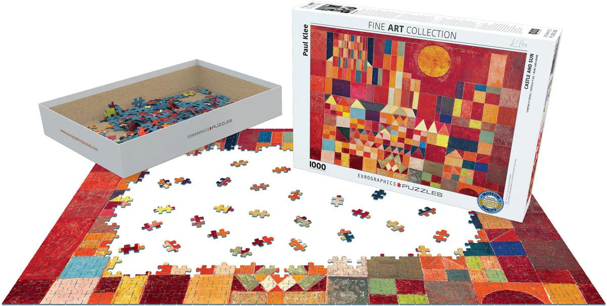 Puzzle Eurographics - 1000 p - Chateau et soleil - Klee - Image 2