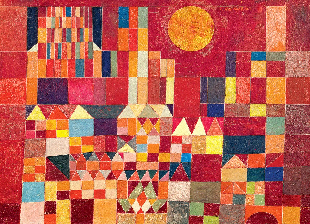 Puzzle Eurographics - 1000 p - Chateau et soleil - Klee - Image 3