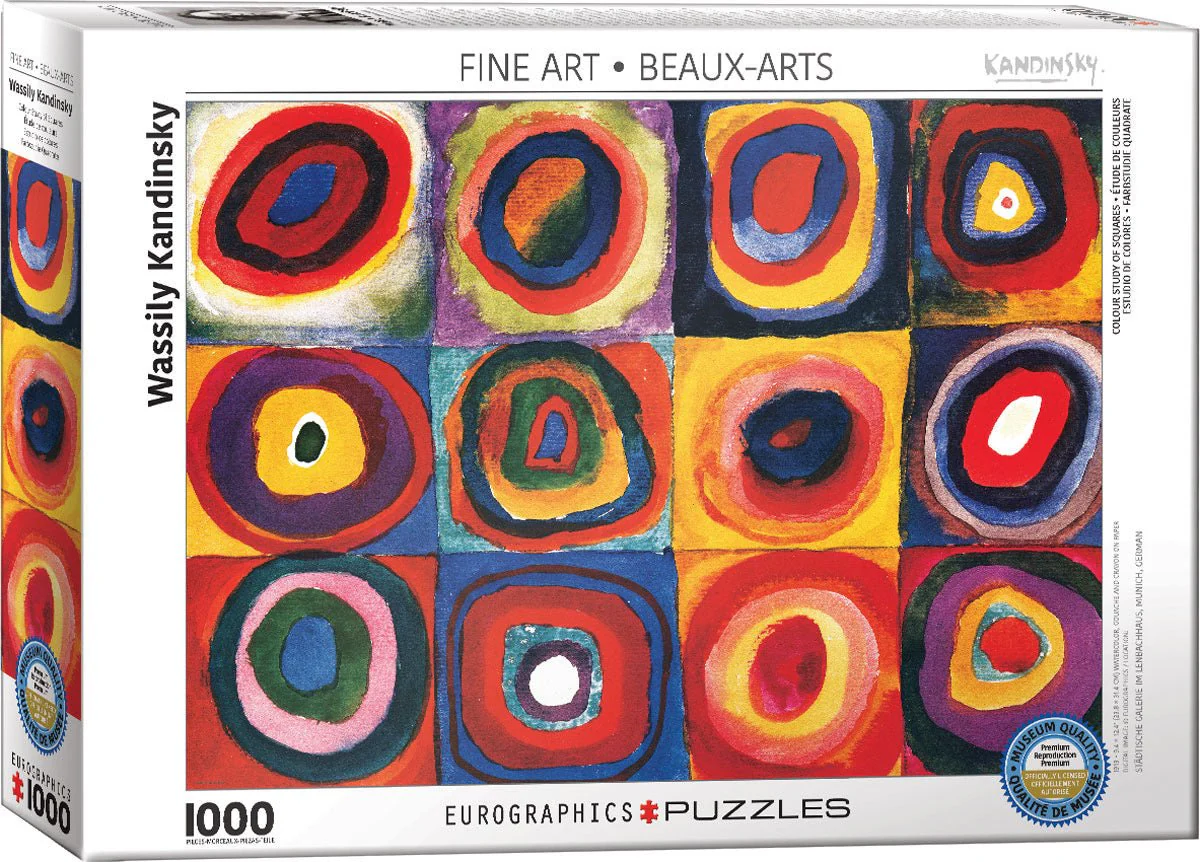 Puzzle Eurographics - 1000 p - Etude de couleurs - Kandinsky