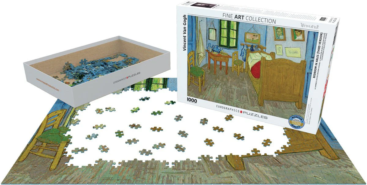 Puzzle Eurographics - 1000 p - La chambre à coucher - Van Gogh - Image 2