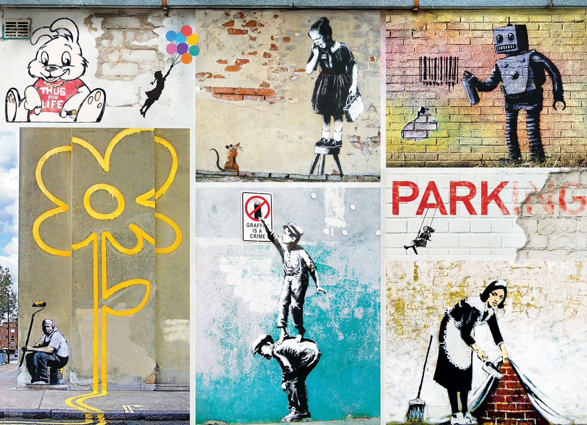 Puzzle Eurographics - 1000 p -Street Art - Banksy - Image 2