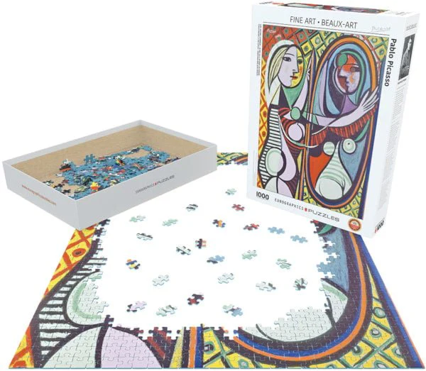 Puzzle Eurographics 1000 pièces- Jeune fille devant un miroir - Picasso - Image 3