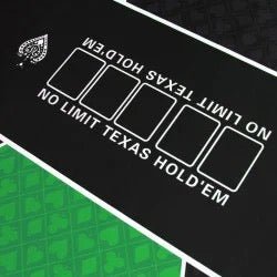 Tapis de poker NO LIMIT VERT - néoprène -180 x 90 cm – 10 joueurs - Image 2